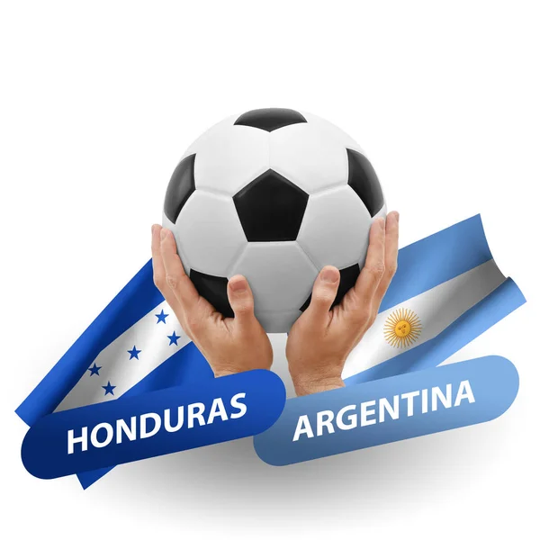 Soccer Football Competition Match National Teams Honduras Argentina — Stock Fotó