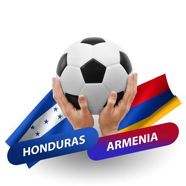 Soccer Football Competition Match National Teams Honduras Armenia — Stock Fotó