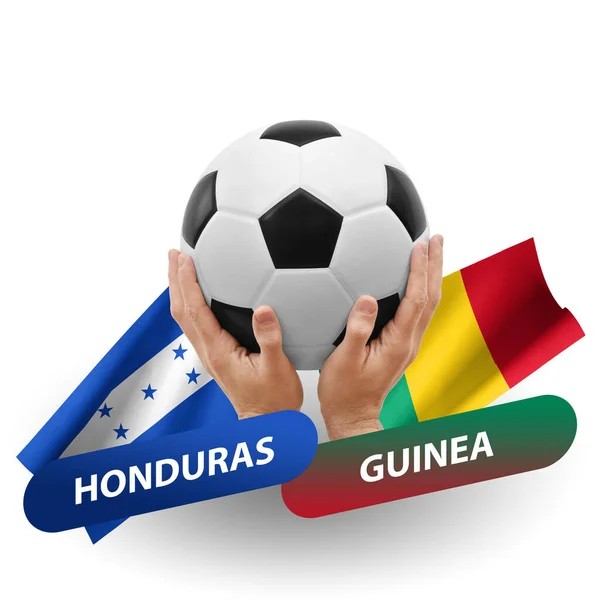 Soccer Football Competition Match National Teams Honduras Guinea — Stock Fotó