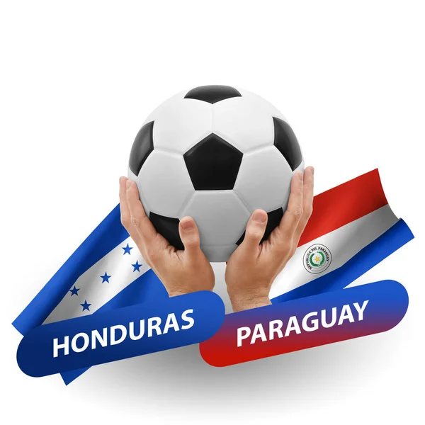 Soccer Football Competition Match National Teams Honduras Paraguay — Stock Fotó