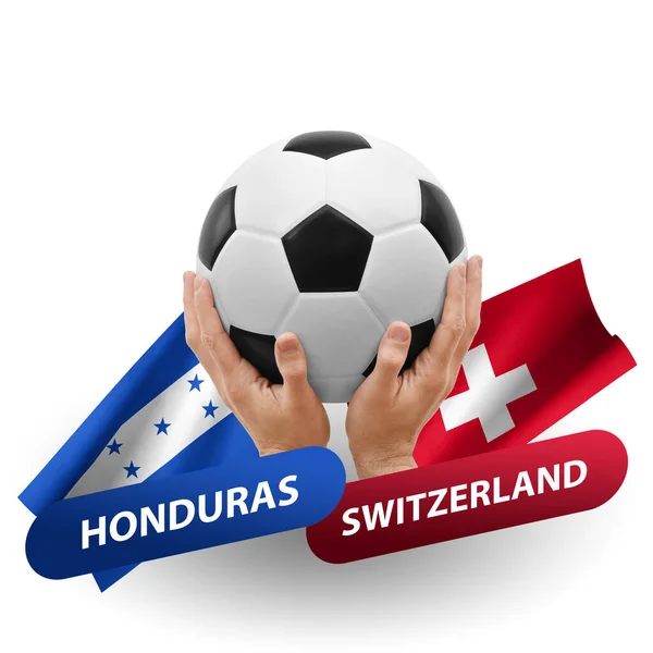 Soccer Football Competition Match National Teams Honduras Switzerland — Stock Fotó