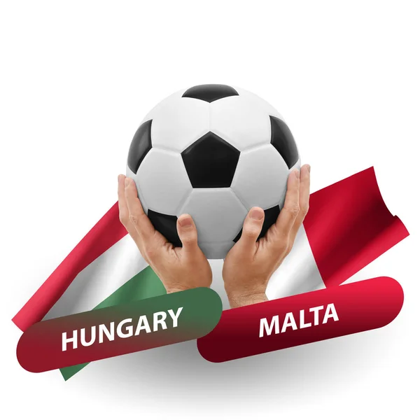Soccer Football Competition Match National Teams Hungary Malta —  Fotos de Stock