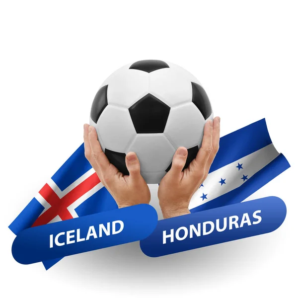 Soccer Football Competition Match National Teams Iceland Honduras — Stock Fotó