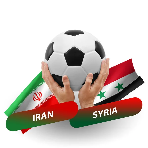 Soccer Football Competition Match National Teams Iran Syria — kuvapankkivalokuva