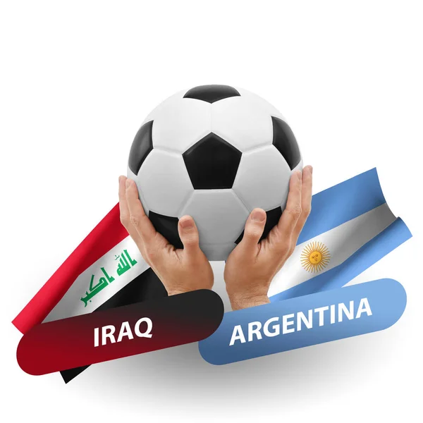 Fútbol Partido Competición Fútbol Equipos Nacionales Iraq Argentina — Foto de Stock