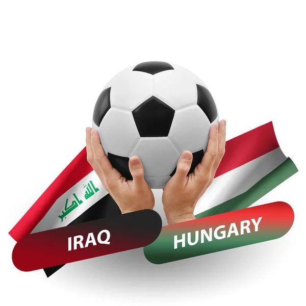 Fútbol Partido Competición Fútbol Equipos Nacionales Iraq Hungary — Foto de Stock