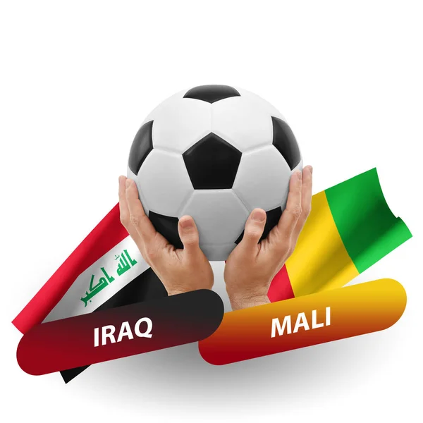 Fútbol Partido Competición Fútbol Equipos Nacionales Iraq Mali — Foto de Stock