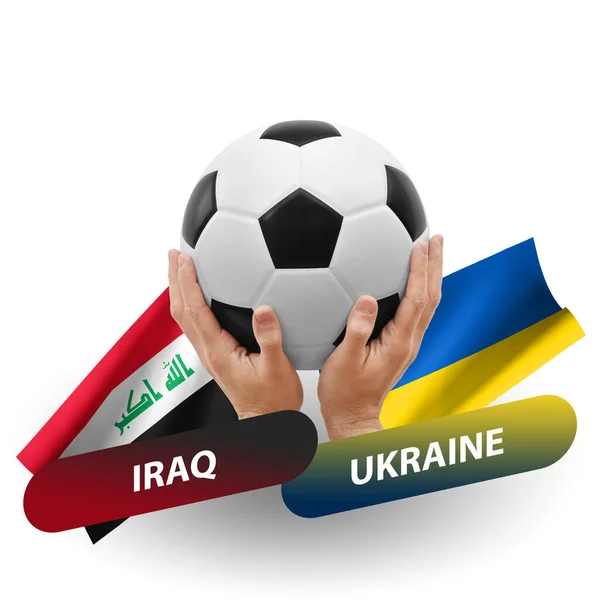 Soccer Football Competition Match National Teams Iraq Ukraine — Photo