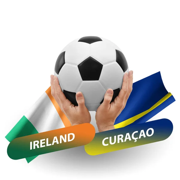 Soccer Football Competition Match National Teams Ireland Curacao — ストック写真