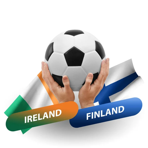 Soccer Football Competition Match National Teams Ireland Finland — Fotografia de Stock