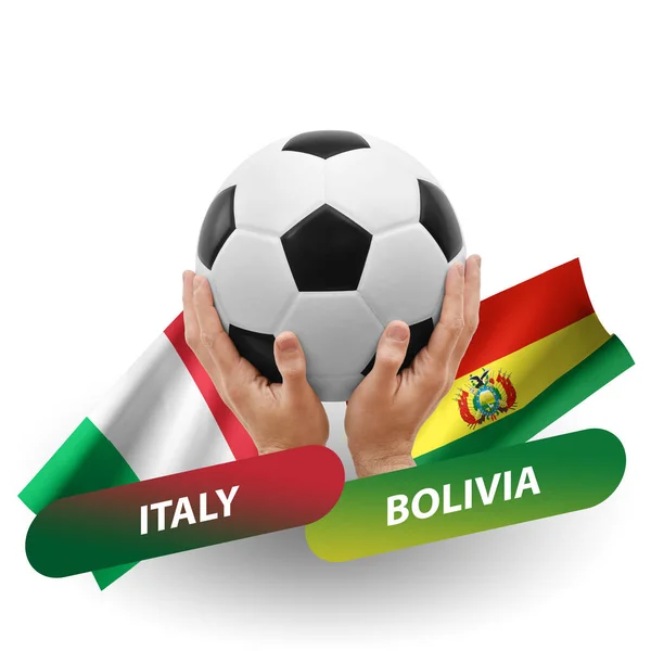 Soccer Football Competition Match National Teams Italy Bolivia — Stock Photo, Image