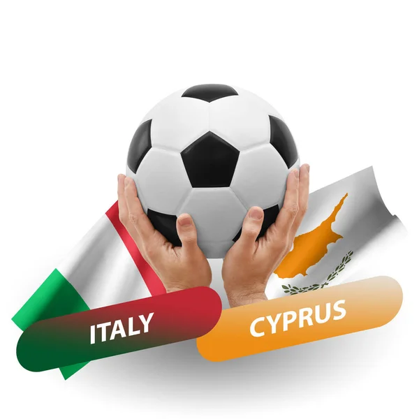 Soccer Football Competition Match National Teams Italy Cyprus — Fotografia de Stock