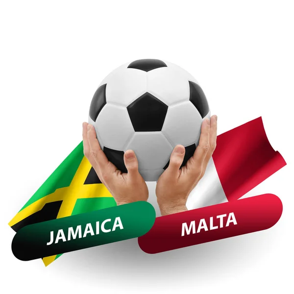 サッカーの試合 ジャマイカ代表対マルタ代表 — ストック写真