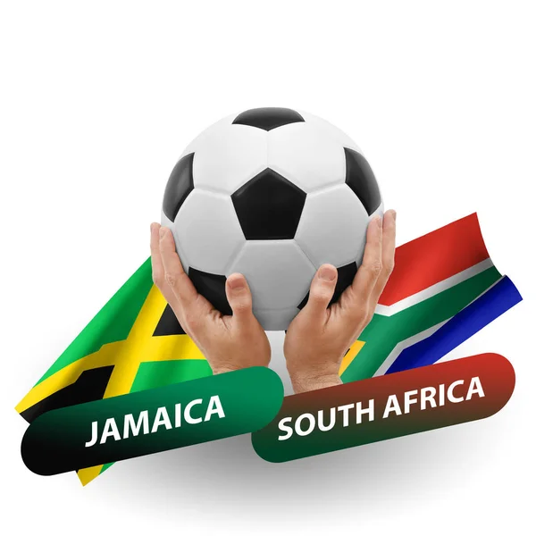 Soccer Football Competition Match National Teams Jamaica South Africa — Stock Photo, Image