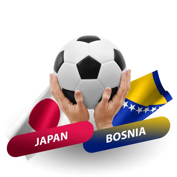 Soccer Football Competition Match National Teams Japan Bosnia — Photo