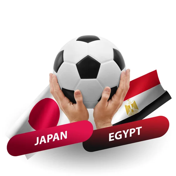 Soccer Football Competition Match National Teams Japan Egypt — ストック写真