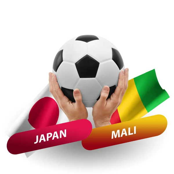 Fútbol Partido Competición Fútbol Equipos Nacionales Japón Mali — Foto de Stock