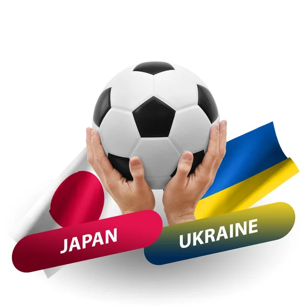 Soccer Football Competition Match National Teams Japan Ukraine — Photo