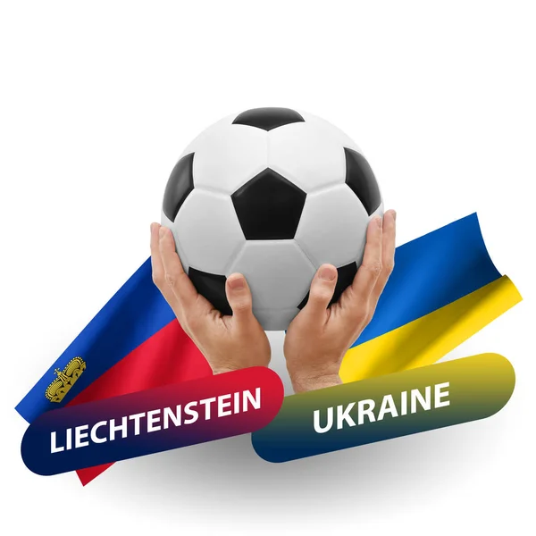 Soccer Football Competition Match National Teams Liechtenstein Ukraine — Photo