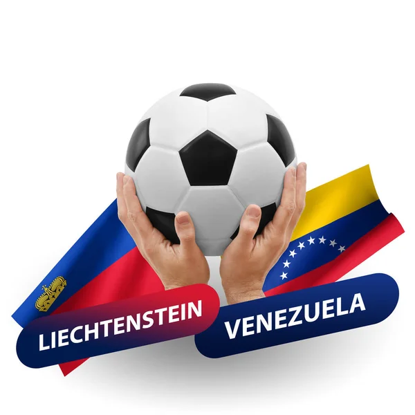 Soccer Football Competition Match National Teams Liechtenstein Venezuela — Stock Fotó