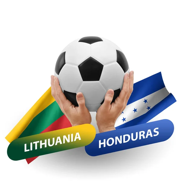 Soccer Football Competition Match National Teams Lithuania Honduras — Stock Fotó