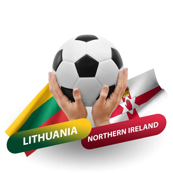 Soccer Football Competition Match National Teams Lithuania Northern Ireland — Photo