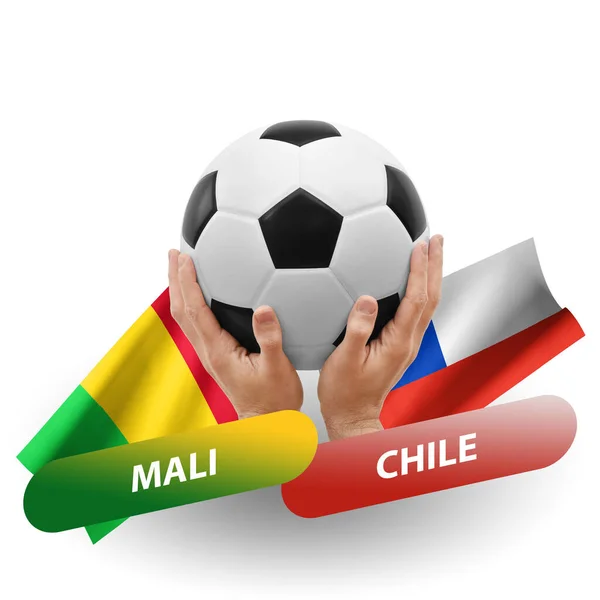 Soccer Football Competition Match National Teams Mali Chile — Stock Photo, Image