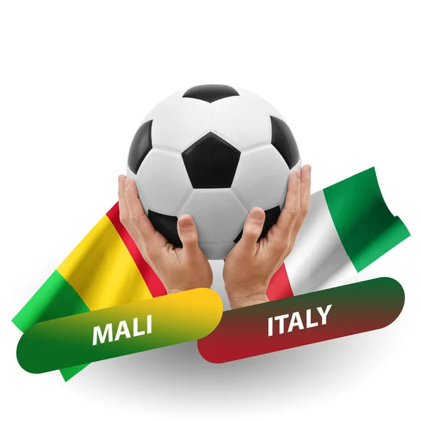 Soccer Football Competition Match National Teams Mali Italy — Stockfoto
