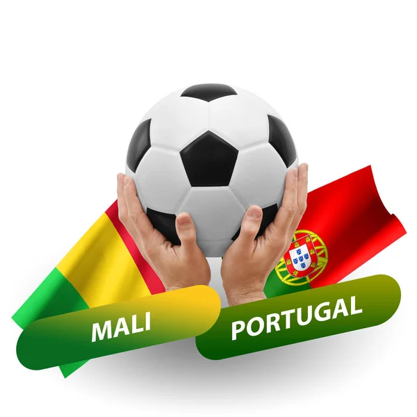 Soccer Football Competition Match National Teams Mali Portugal — Stock Photo, Image