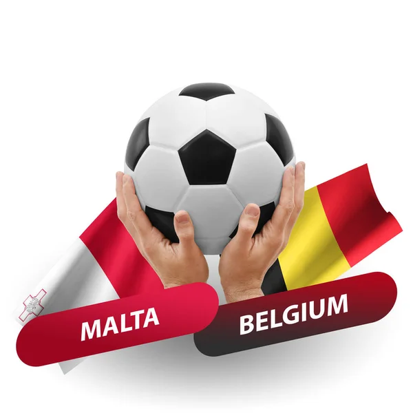 Soccer Football Competition Match National Teams Malta Belgium — Stock fotografie