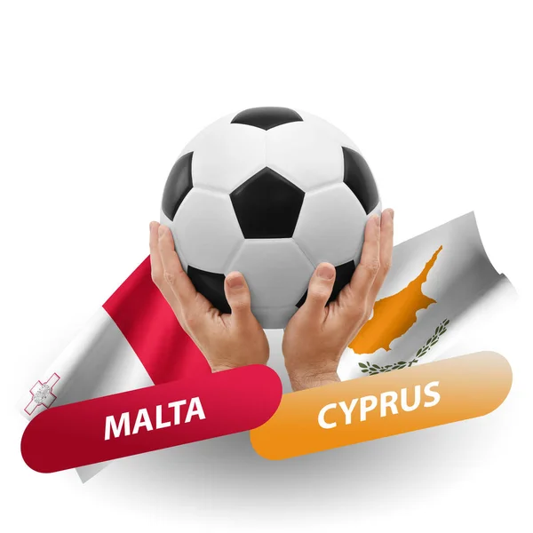 Soccer Football Competition Match National Teams Malta Cyprus — Photo