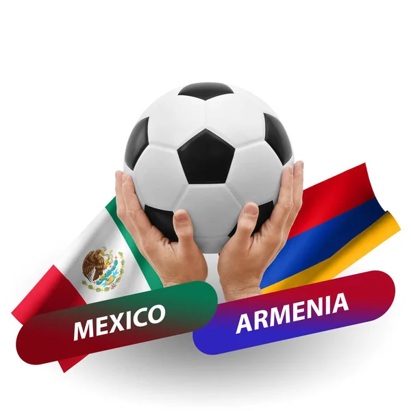 Soccer Football Competition Match National Teams Mexico Armenia — Stockfoto