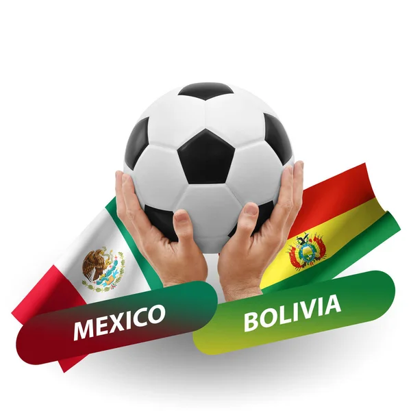 Soccer Football Competition Match National Teams Mexico Bolivia — Stock fotografie