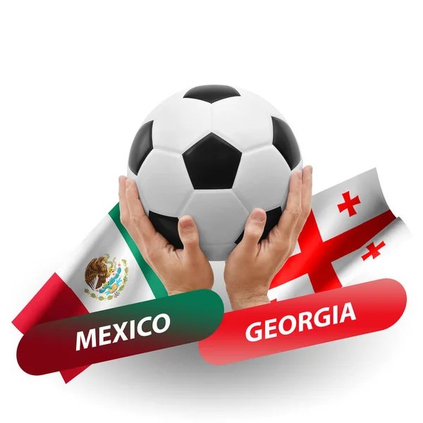 Soccer Football Competition Match National Teams Mexico Georgia — Stock fotografie