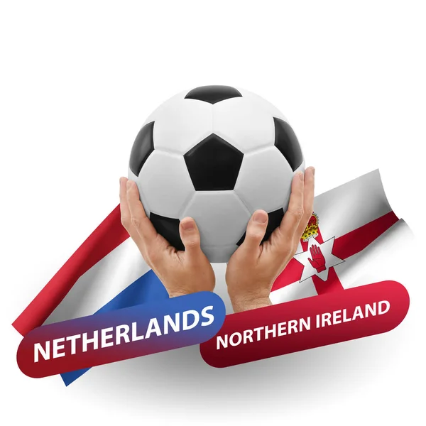 Soccer Football Competition Match National Teams Netherlands Northern Ireland — Φωτογραφία Αρχείου