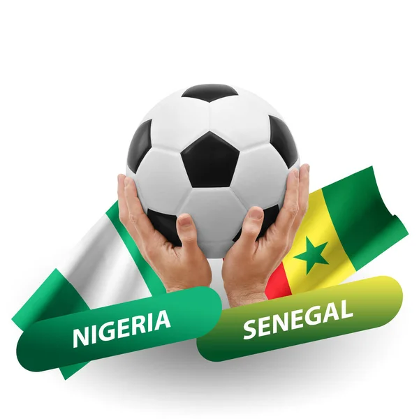 Soccer Football Competition Match National Teams Nigeria Senegal — Stock Fotó