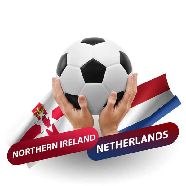 Soccer Football Competition Match National Teams Northern Ireland Netherlands — Φωτογραφία Αρχείου