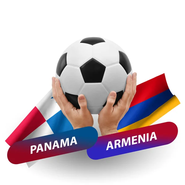 Soccer Football Competition Match National Teams Panama Armenia — Stock Fotó