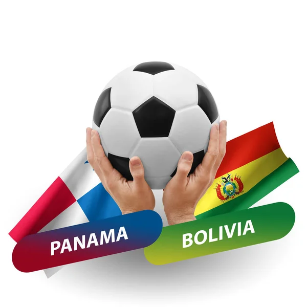 Soccer Football Competition Match National Teams Panama Bolivia — стоковое фото