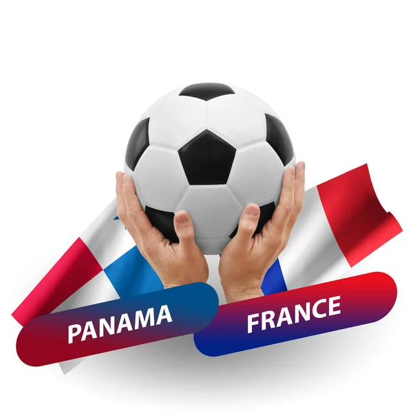 Soccer Football Competition Match National Teams Panama France — стоковое фото