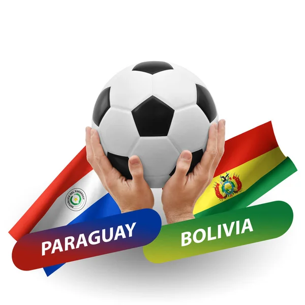 Soccer Football Competition Match National Teams Paraguay Bolivia — Stock Fotó
