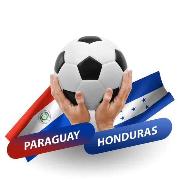 Soccer Football Competition Match National Teams Paraguay Honduras — Stock Fotó