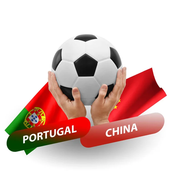 Soccer Football Competition Match National Teams Portugal China — Stock Photo, Image