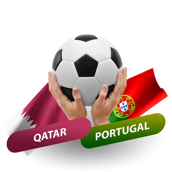 Soccer Football Competition Match National Teams Qatar Portugal — Stock Photo, Image