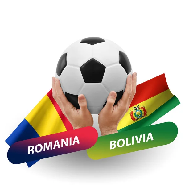 Soccer Football Competition Match National Teams Romania Bolivia — Stock Fotó
