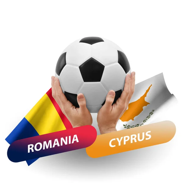 Soccer Football Competition Match National Teams Romania Cyprus — Photo