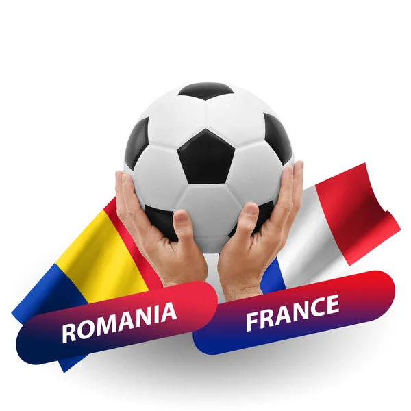 Soccer Football Competition Match National Teams Romania France — Photo