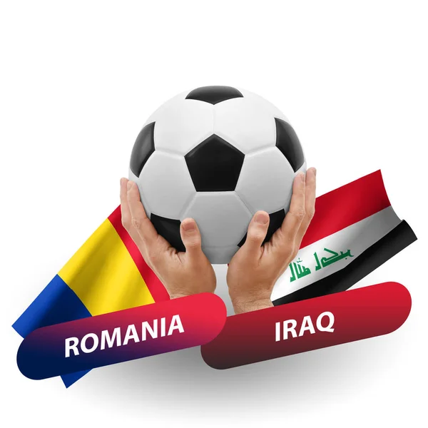 Fútbol Partido Competición Fútbol Selecciones Nacionales Romania Iraq — Foto de Stock