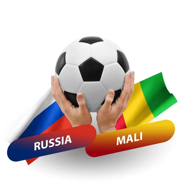 Soccer Football Competition Match National Teams Russia Mali — Stockfoto