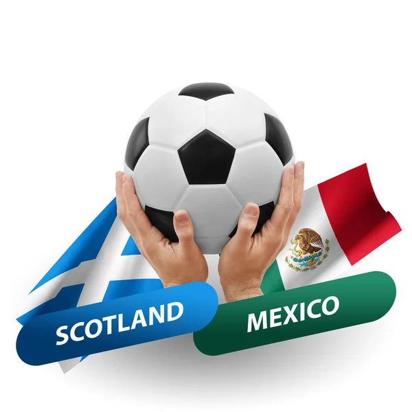 Soccer Football Competition Match National Teams Scotland Mexico — 图库照片